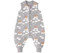 Looxii Gigoteuse Bébé avec Pieds Coton Gigoteuse Tog 1.0 sac de Couchage Toute l'année pour 3-4 Ans Enfants Garçons Filles 90cm