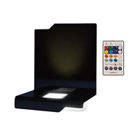 LOOXIS Premium Acrylique Socle Lumineux, pour la Photo Laser personnalisée, LEDs, Acrylique Noir Brillant - Taille 6