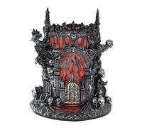 LOOYAR Dante's Inferno Porte-stylo en résine pour aquarium Décoration de bureau sur le thème médiéval