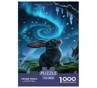 Lop-Eared Rabbit1000 Pièces Puzzle Coloréanimal pour Adultes Jeu D'Intelligence Premium avec Défis Décorationde La Maison 38x26cm/1000pcs