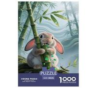 Lop-Eared Rabbit1000 Pièces Puzzle Familialanimal pour Adultes De Jeu pour Adultes Premium avec Défis Paysagedes QuatreSaisons 38x26cm/1000pcs