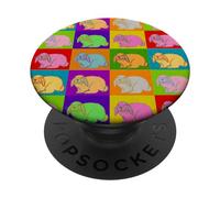 Lop Rabbit Popart Holland Mini Lapins rétro PopSockets PopGrip Adhésif