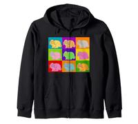 Lop Rabbit Popart Holland Mini Lapins rétro Sweat à Capuche