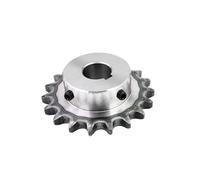 LOPAKACTAG 1 pignon d'entraînement industriel 08B, engrenage for chaîne en acier 45#, 10, 11, 12, 13 dents, alésage 10-40 mm(16mm (keyway 5mm),11 Teeth)