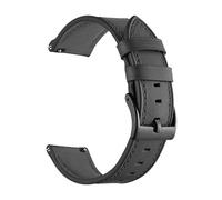 LOPAKACTAG Bracelet de montre connectée en cuir 22 mm for Xiaomi Mi 2 Pro, S3, S2 et S1 Active (couleur au choix)(Black 2,22mm Universal)