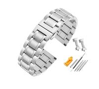 LOPAKACTAG Bracelet de montre en acier inoxydable 20 mm et 22 for Casio EDIFICE EFV-540 500 EFS-S510 EFB-650 EQB-501 EFR-303L/303D(3101 silver,24mm)