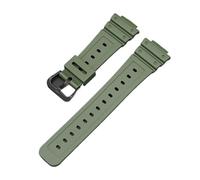 LOPAKACTAG Bracelet de montre en résine et acier inoxydable massif avec boucle for Casio G-Shock séries DW5600, GW5000, GW5035 DW-6900(Army Green-Black-K5)