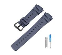 LOPAKACTAG Bracelet de montre en résine et acier inoxydable massif avec boucle for Casio G-Shock séries DW5600, GW5000, GW5035 DW-6900(Dark Blue-Black-K5)