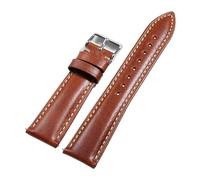 LOPAKACTAG Bracelet de montre Omega Vintage en cuir ciré for l'huile marron avec boucle ardillon et accessoires, disponible 18 mm, 19, 20, 21 22