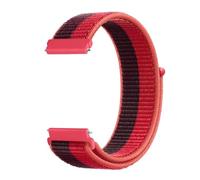 LOPAKACTAG Bracelet en nylon for Garmin Forerunner 55, 165, 265, 965, 255, Active 5, Vivomove Trend, Vivoactive et Venu 3/2(Double spell red,20mm)