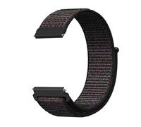 LOPAKACTAG Bracelet en nylon for Garmin Forerunner 55, 165, 265, 965, 255, Active 5, Vivomove Trend, Vivoactive et Venu 3/2(Black sand,20mm)
