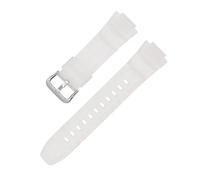 LOPAKACTAG Bracelet en résine for montres Casio G-Shock MCW-100H/110H W-S220 HDD-S100 WV-200 AE-2000/2100, silicone TPU étanche, 16 mm(Half transparent S)