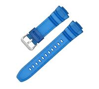 LOPAKACTAG Bracelet en résine for montres Casio G-Shock MCW-100H/110H W-S220 HDD-S100 WV-200 AE-2000/2100, silicone TPU étanche, 16 mm(Dark blue)