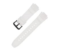 LOPAKACTAG Bracelet en résine for montres Casio G-Shock MCW-100H/110H W-S220 HDD-S100 WV-200 AE-2000/2100, silicone TPU étanche, 16 mm(Half transparent B)
