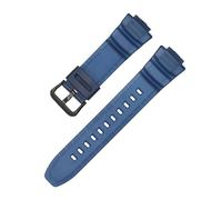 LOPAKACTAG Bracelet en résine for montres Casio G-Shock MCW-100H/110H W-S220 HDD-S100 WV-200 AE-2000/2100, silicone TPU étanche, 16 mm(Royal blue02)
