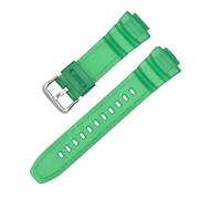 LOPAKACTAG Bracelet en résine for montres Casio G-Shock MCW-100H/110H W-S220 HDD-S100 WV-200 AE-2000/2100, silicone TPU étanche, 16 mm(Green)