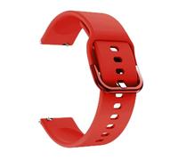 LOPAKACTAG Bracelet en silicone 20 mm/22 mm for Amazfit GTS 4/3/2e/GTS2 Mini/GTR 42 mm/47 mm/GTR 4/3 Pro/2/2e - de montre sport(Red 17,20mm watch band)