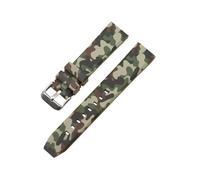 LOPAKACTAG Bracelet en silicone camouflage vert armée, idéal for la chasse, jungle et les sports de plein air (20 mm, 22, 24 mm). Montre personnalisée(Green,22mm)