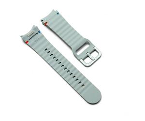LOPAKACTAG Bracelet en silicone sans espace et for ajustement rapide for Samsung Galaxy Watch 7, 6, 5, 4 (40 mm 44 mm), Pro (45 Classic (43 47(Official Grey,Galaxy 7 6 5 4 44mm)