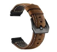 LOPAKACTAG Bracelet Quickfit 26 mm/22 mm for Garmin Epix Pro 51 mm/47, Tactix 8/7, Fenix 7X et Enduro3 - Accessoires for montres en cuir(BrownBlack,26mm Fenix 7X 7X Pro)