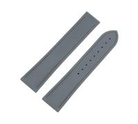 LOPAKACTAG Bracelets de montre en caoutchouc 20 mm, 21 et 22, for extrémités plates, universels for dégagement rapide, compatibles avec for Tudor,for Omega for Tissot(Grey,21MM_SILVER BUCKLE)