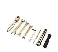 LOPAKACTAG Ensemble d'outils de réparation universels for motos, 7 pièces, tournevis, pinces, clés for douille, kits for Honda, Kawasaki, Suzuki