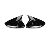 LOPAKACTAG For VW GOLF 7 MK7 .5 R GTI 2014-2019, couvercle de rétroviseur latéral voiture, capuchon d'aile, boîtier porte extérieur, garniture coque, autocollant ABS(Gloss Black)