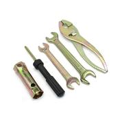 LOPAKACTAG Kit de 5 clés for douille for bougie d'allumage moto, en alliage d'aluminium, pinces réparation, tournevis, avec sacs rangement