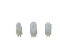 LOPAKACTAG Lot de 10 engrenages en plastique 0,5 m, 7/8/10 dents, for voiture télécommandée, arbre 1 mm/2 mm, transmission moteur, pignon, vis sans fin 6, hélicoïdaux(10 Teeth 2mm)