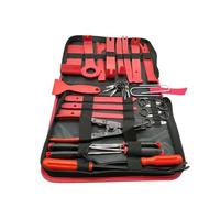 LOPAKACTAG Outils de voiture Kit démontage intérieur Outil retrait garniture en plastique Extracteur clips panneau bricolage for ensemble automatique(PEACOCK BLUE)