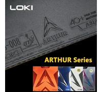 LOpastel-Caoutchouc collant pour tennis de table ARTHUR, original, Europe, Asie, Chine, avec éponge à gâteau dur ARTHUR Asia Red