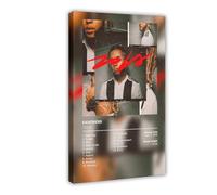 LOPEEY Poster d'album Scars of Zola sur toile - Décoration murale pour salon, chambre à coucher - 50 x 75 cm