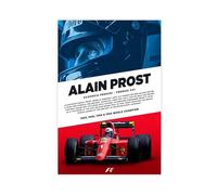 LOPEEY Poster vintage Alain Prost 1985-1993 de la Scuderia Ferrari Formula 1 - Décoration pour chambre à coucher, bureau, chambre - Cadeau - 60 x 90 cm