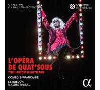 Kurt Weill / Brecht / Hauptmann – L'opéra De Quat'sous – CD – Alpha