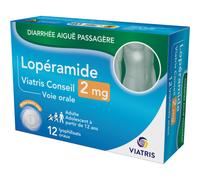 Lopéramide Viatris 2mg Diarrhée Aiguë Passagère 12 Comprimés Orodispersibles