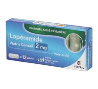 LOPERAMIDE VIATRIS CONSEIL 2MG GELULE Capsule(S) 12 pc(s)