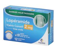 LOPERAMIDE VIATRIS CONSEIL 2MG LYOPHILISAT ORAL Comprimés Sublinguaux 12 pc(s)