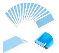 LOPHE 180Pcs Bande adhésive d'Extension de Cheveux, Ruban Adhésif Double Face Adhésive pour le Remplacement de Trame de Cheveux (4 x 0.8 cm, Bleu)