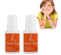 LOPHE 2 Pièces Colle Temporaire de Corporelle, Gel pour Tatouage à Paillettes, 8 ml Colle de Tatouage Temporaire, Gel Flash pour Tatouage, Glitter Glue pour Carnaval, Noël, Cosplay, Fête