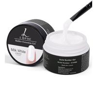 LOPHE Colle Solide pour Ongles Acryliques 15ml - Gel Patch Glue Nail Art pour Extension et Décoration, Blanc