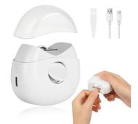 LOPHE Coupe-ongles Électrique,Ciseaux à Ongles Automatique électrique USB avec lumière,Coupe-ongles portable avec fonction lime pour bébé enfants adultes,B-Blanc