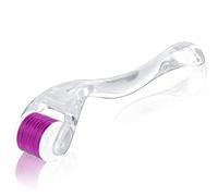 LOPHE Derma Roller, Derma Roller 0.5mm Dermaroller Visage, Roller Micro Aiguille pour Anti-rides Anti-âge Retrait de Cicatrice Acne Vergetures pour Visage Corps Yeux(Rose)