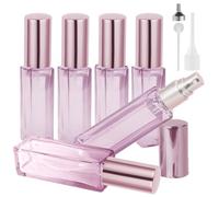 LOPHE Extracteur Diffuseur de Parfum, 6PCS Flacon de Parfum Carré avec Pompe, 10ml Vaporisateur Parfum Voyage, Bouteille Vaporisateur de, pour Huiles Parfumé, Date, Travail, Vacances, Rose