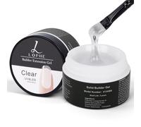 LOPHE Gel de construction pour ongles en gel, 15 ml, pour extension et modelage, gel de construction d'ongles pour ongles, gel de finition pour la maison, le salon (transparent)