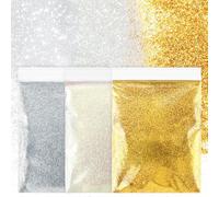 LOPHE Paillettes de Corps, Poudre Libre Scintillant, Poudre Paillette, Poudre Scintillante Maquillag pour Visage, Corps, Cheveux, Halloween, Fête, Noël, 20G×3