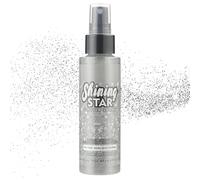 LOPHE Paillettes de Corps, Spray Paillette, Poudre Libre Spray Scintillant, Poudre Scintillante Maquillag pour Visage, Corps, Cheveux, Halloween, Fête, Noël, Argent