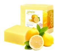 LOPHE Savon Citron au Beurre de Karité et Huile d'Olive, Rafraîchissant et Revitalisant, Parfum Agrumes Naturel pour une Peau Propre et Tonifiée, 100g