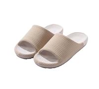 LOPILY Bottes Noires Pour Femmes Sans Talon et l'intérieur Chaussures épaisses pour les chaussons en coton et en lin pour marcher dessus (Beige, 38)