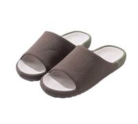 LOPILY Bottes Noires Pour Femmes Sans Talon et l'intérieur Chaussures épaisses pour les chaussons en coton et en lin pour marcher dessus (Brown, 40)