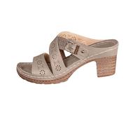 LOPILY Bottines Noires Pour Femmes Habillées femmes, légères et respirantes, nouvelle printemps-été (Khaki, 42)